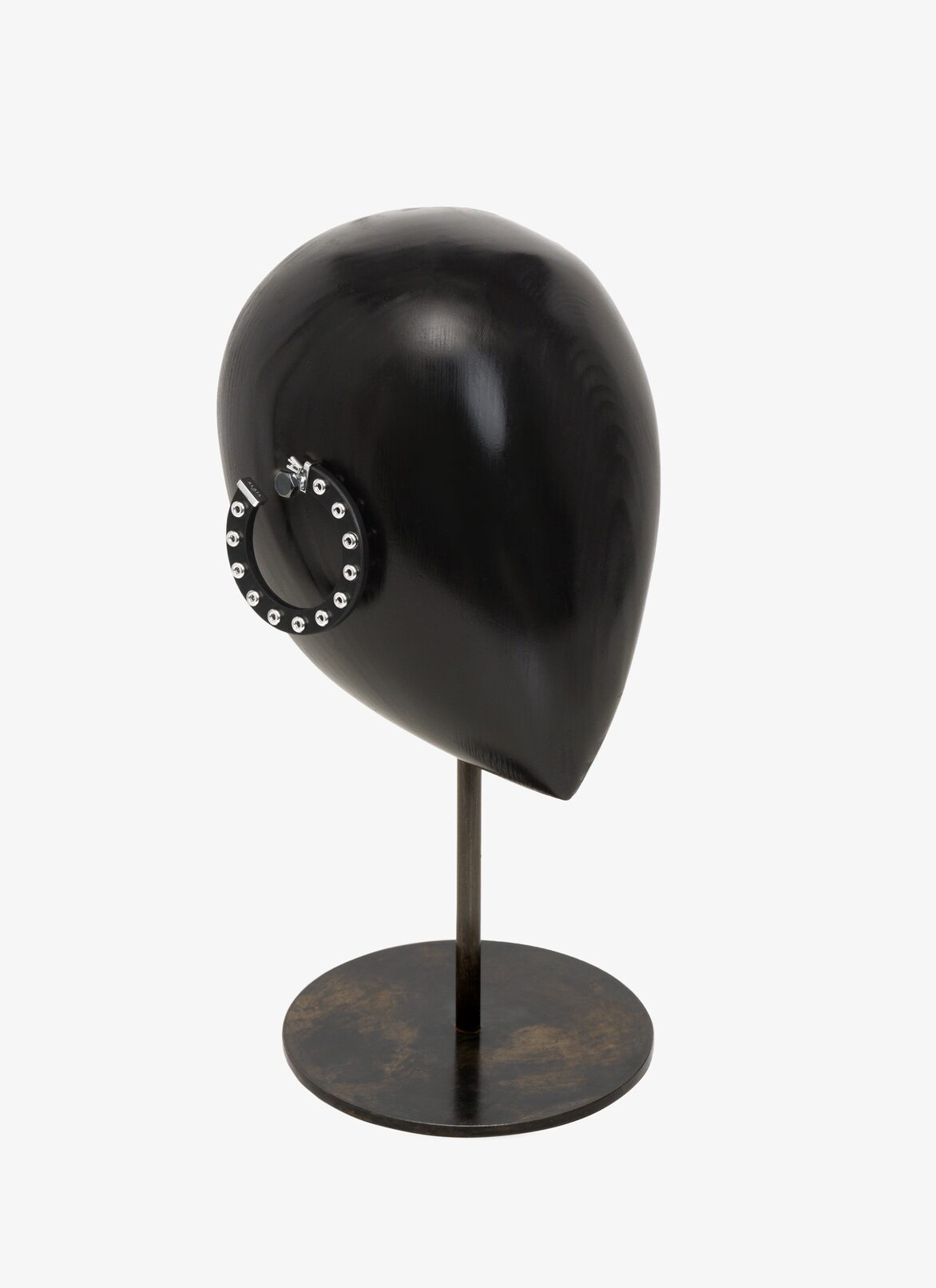 EYELET LEATHER EARRINGS ALAÏA BLACK EYELET LEATHER EARRINGS